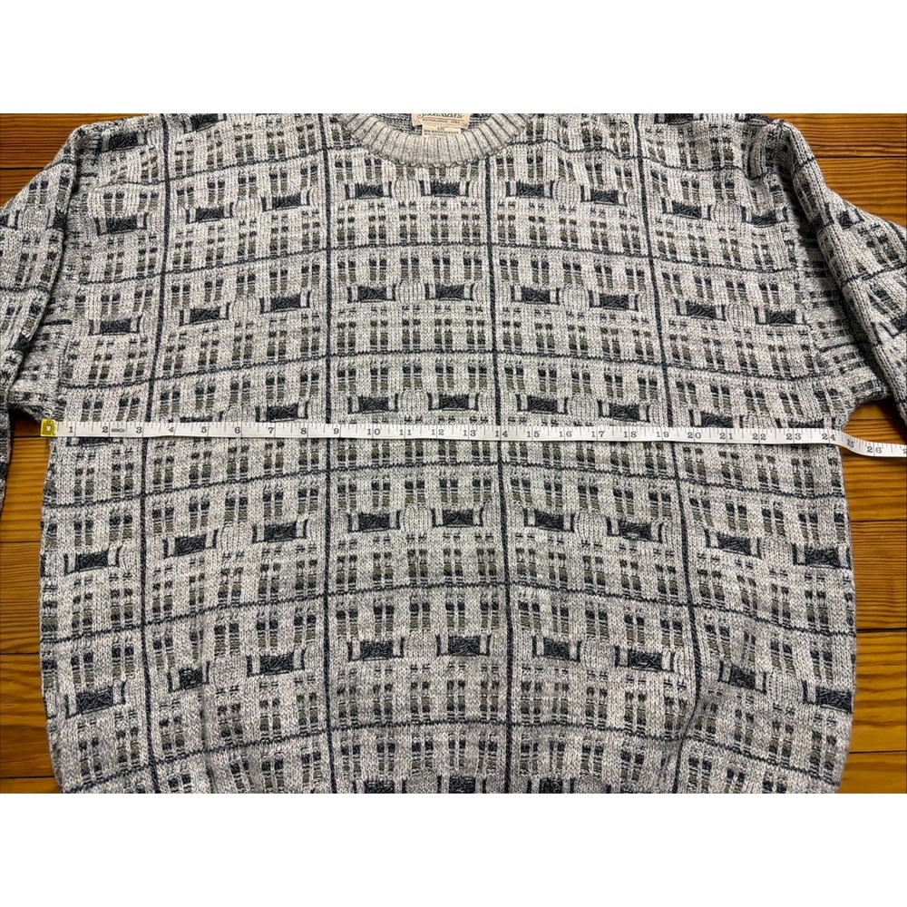 Vintage St Johns Bay Crewneck Knit Pullover Sweater Grandpa 90s Cotton Large - Picture 4 of 10